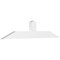 Ekena Millwork Portland Architectural Grade PVC Gable Bracket, 48"W x 10"H x 2"D x 4"F, 5/12 Pitch GBP048X10X0204POR00 - alternate 1